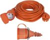 Q-Link Q link Verlengsnoer Tuin 20m 2x1, 5mm Ip44 Oranje, Zonder Randaarde online kopen