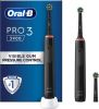 Oral-B Oral B Pro 3 3900 Elektrische Tandenborstel Duo 2 x Zwart Aktie! online kopen