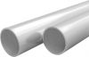VIDAXL Buizen rond V2A 2m &#xD8, 60x1, 9mm roestvrij staal 2 st online kopen