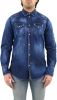 Dsquared2 Dank shirt met verfvlekken , Blauw, Heren online kopen