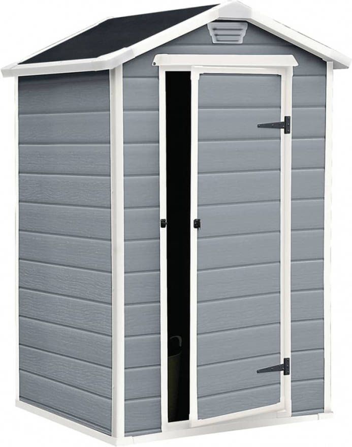 Keter Manor 43 Tuinhuis 1800 L 129x103x196 Cm European Grey -  Tuinenbouwmarkt.nl
